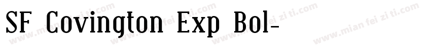 SF Covington Exp Bol字体转换